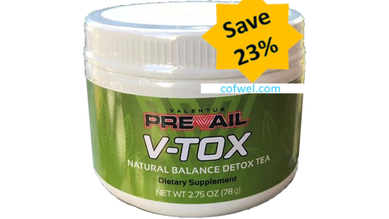 Prevail V-TOX Detox Tea Valentus Discount Save