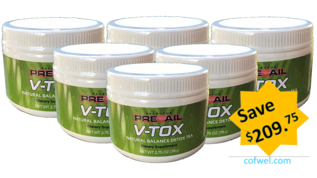 Prevail V-TOX Detox Tea Valentus Discount Save