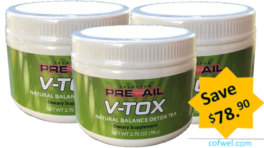 Prevail V-TOX Detox Tea Valentus Discount Save